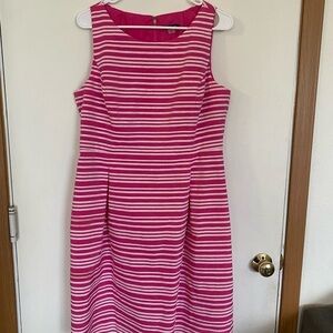 Ladies, size 12, Tommy Hilfiger, pink and white dress
